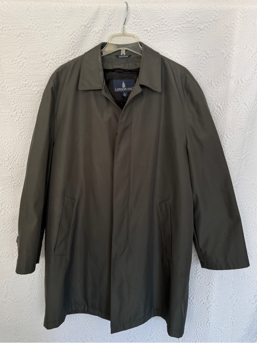 London Fog Commuter Rain Jacket Men’s L Removable Liner Trench Coat Waterproof